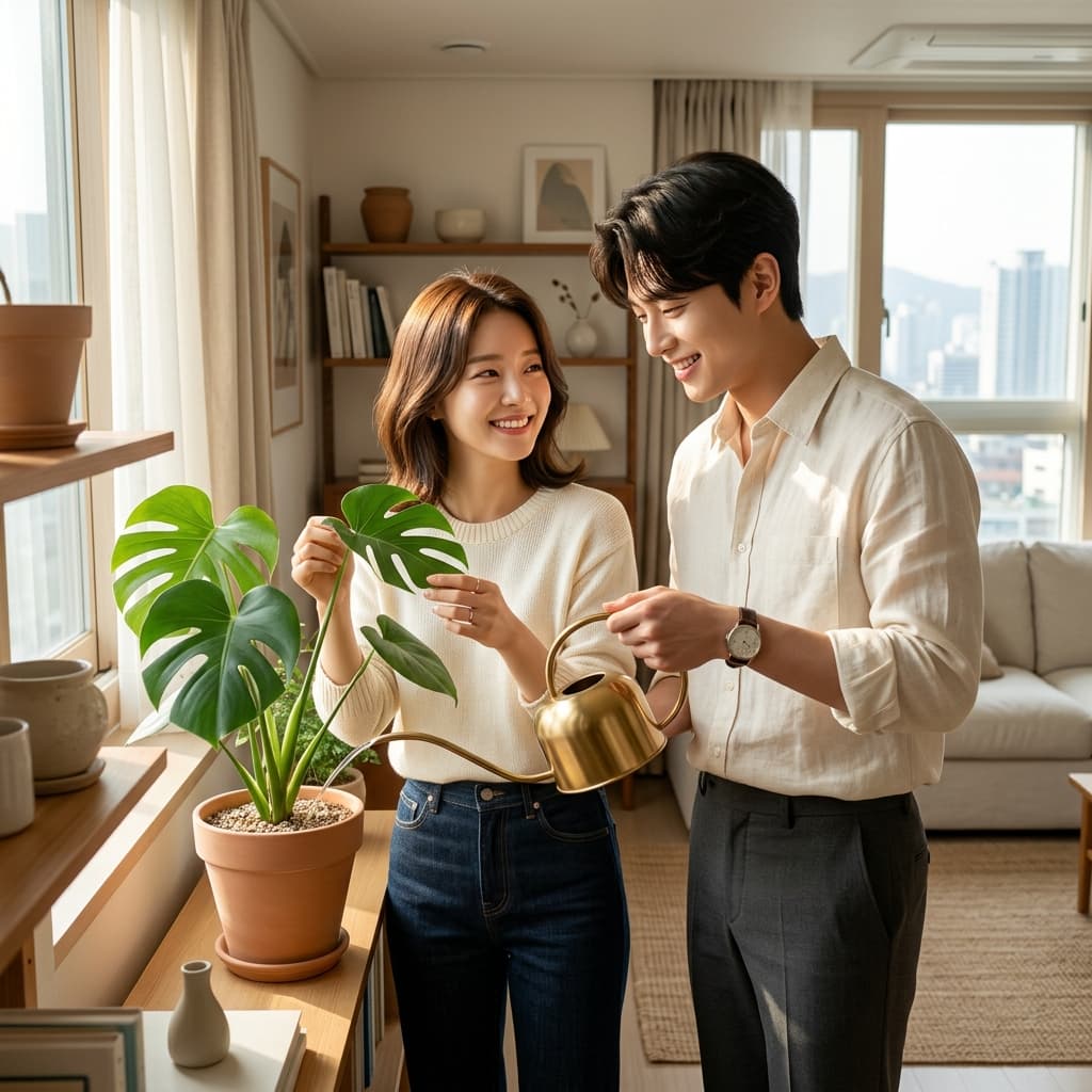 Caring for plants together